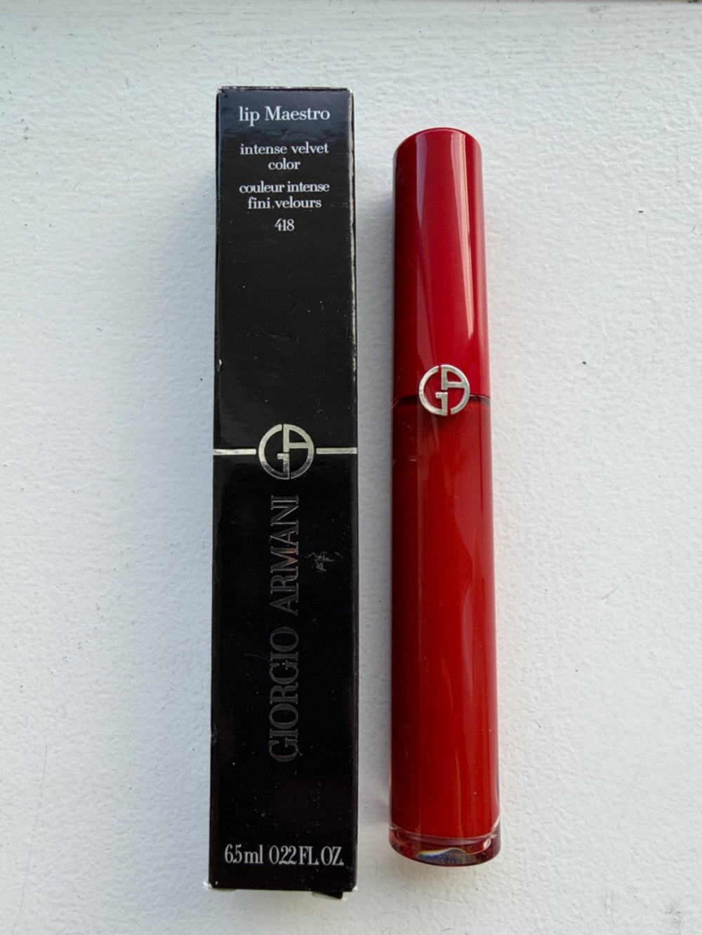 Giorgio Armani Lip Maestro Intense Velvet - Bold Red 418